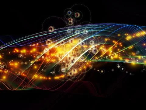 Paradigm of Dynamic Network Stock Illustration