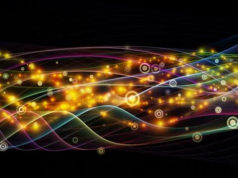 Paradigm of Dynamic Network Stock Illustration