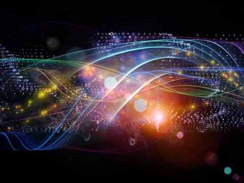 Paradigm of Dynamic Waves Stock Illustration