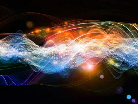 Paradigm of Dynamic Waves Illustrazione stock