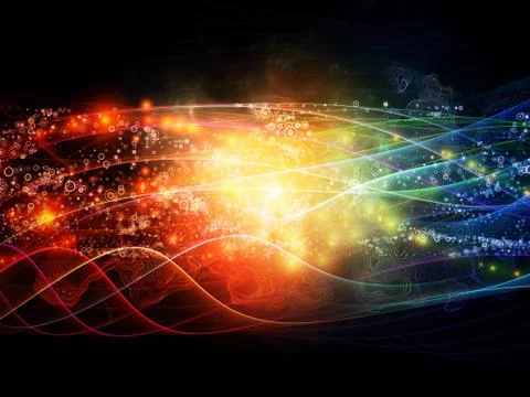 Paradigm of Dynamic Waves Stock Illustration