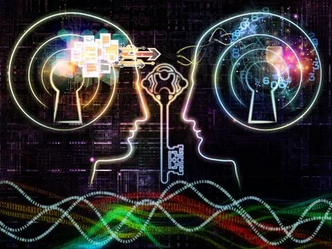 Paradigm of Encryption Stock Illustration