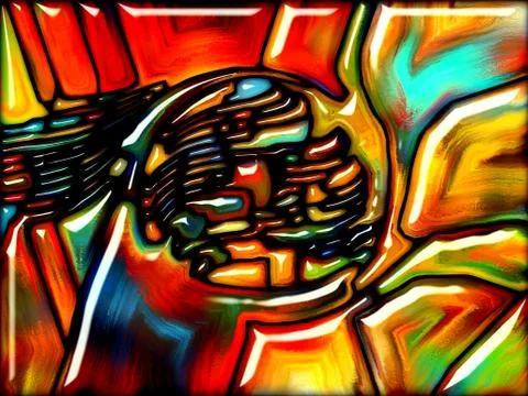 Paradigm of Glass Illustrazione stock