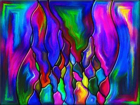 Paradigm of Glass Stock Illustration