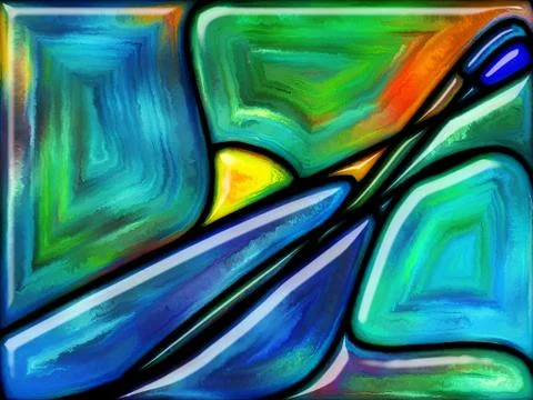 Paradigm of Glass Illustrazione stock
