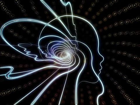 Paradigm of Human Technology Illustrazione stock