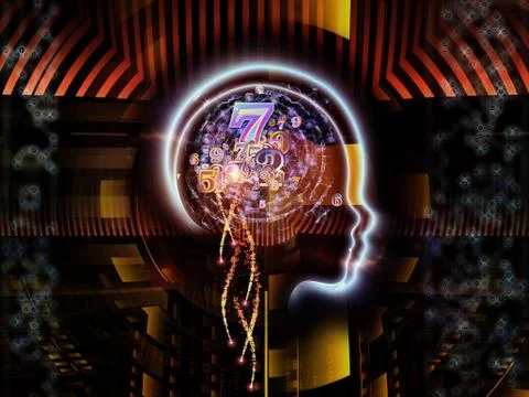 Paradigm of Human Technology Stock Illustration