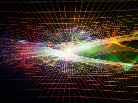 Paradigm of Information Stream Illustrazione stock