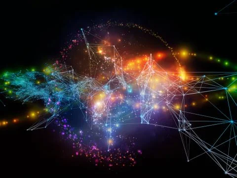 Paradigm of Information Stream Illustrazione stock