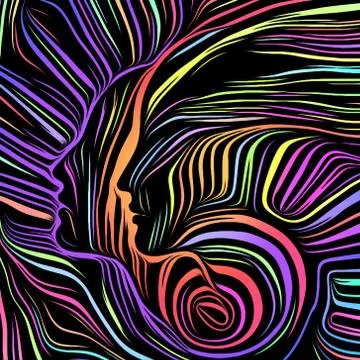 Paradigm of Inner Lines Stock Illustration