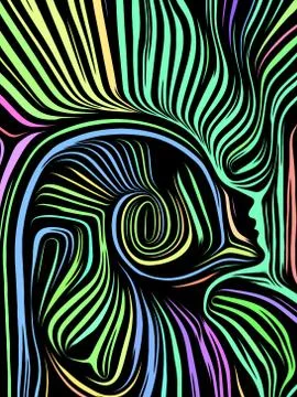 Paradigm of Inner Lines Stock Illustration