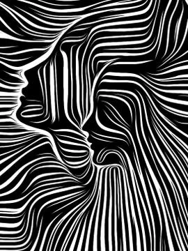 Paradigm of Inner Lines Stock Illustration