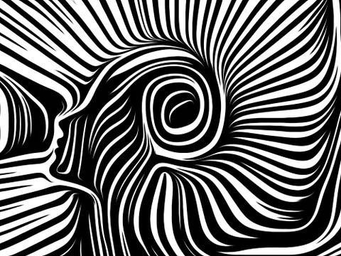 Paradigm of Inner Lines 스톡 일러스트