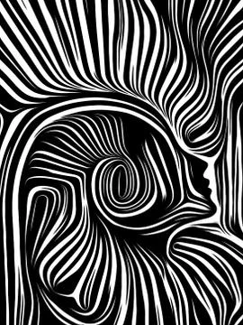 Paradigm of Inner Lines Stock Illustration