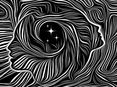 Paradigm of Inner Lines Stock Illustration