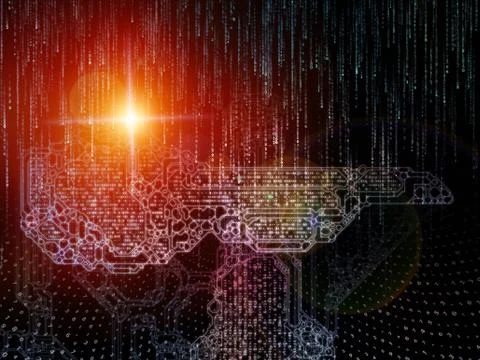 Paradigm of Key Code 스톡 일러스트