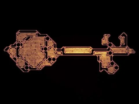 Paradigm of Key Code Stock Illustration