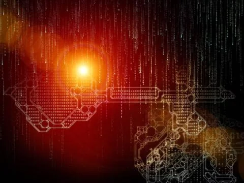 Paradigm of Key Code Stock Illustration