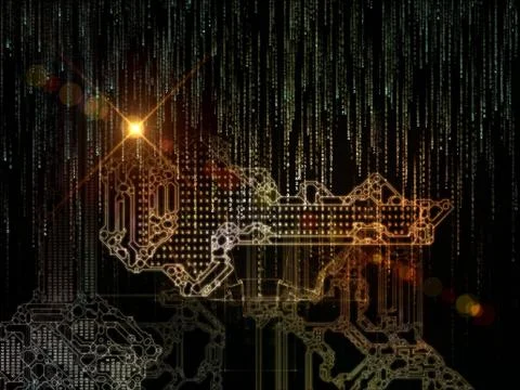 Paradigm of Key Code 库存插图