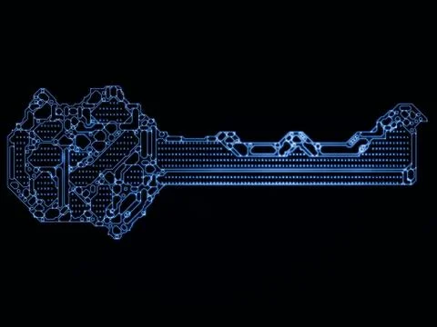 Paradigm of Key Code Stock-Illustration