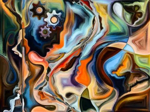 Paradigm of Living Canvas Illustrazione stock
