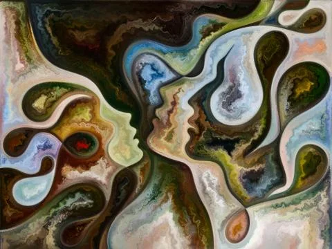 Paradigm of Living Canvas Illustrazione stock