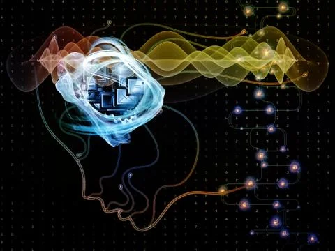 Paradigm of Machine Consciousness Stock Illustration