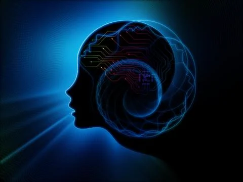 Paradigm of Machine Consciousness Stock Illustration