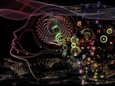 Paradigm of Machine Consciousness Illustrazione stock