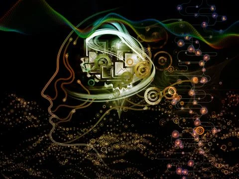 Paradigm of Machine Consciousness Stock Illustration