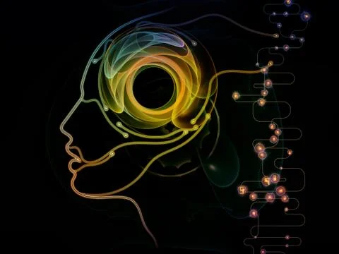 Paradigm of Machine Consciousness Stock Illustration