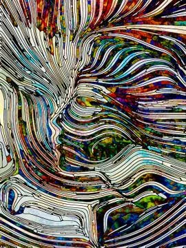 Paradigm of Many is One Illustrazione stock