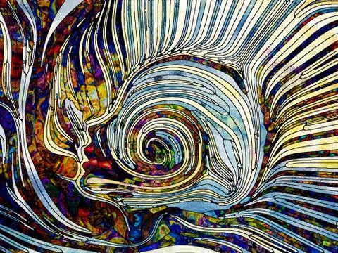 Paradigm of Many is One Illustrazione stock