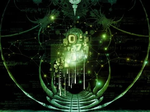 Paradigm of Math Design Stock Illustration