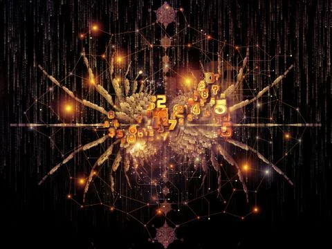 Paradigm of Math Design Illustrazione stock