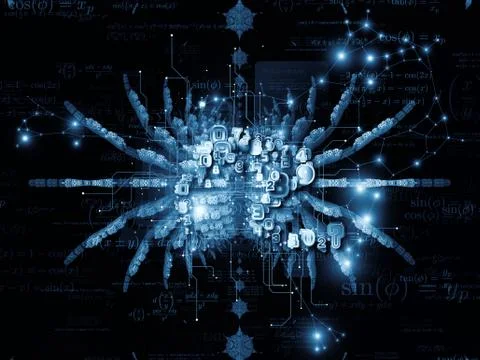 Paradigm of Math Design Illustrazione stock