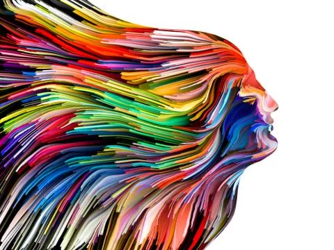 Paradigm of Mind Painting Illustrazione stock