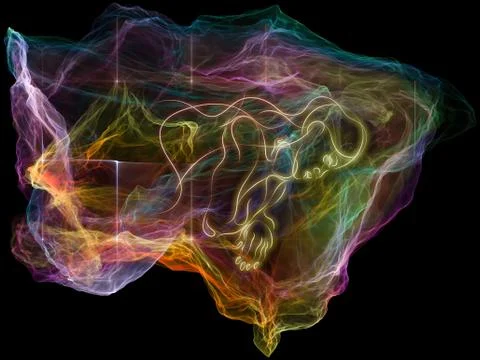 Paradigm of Mind Particle Stock Illustration