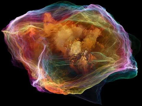 Paradigm of Mind Particle Stock Illustration