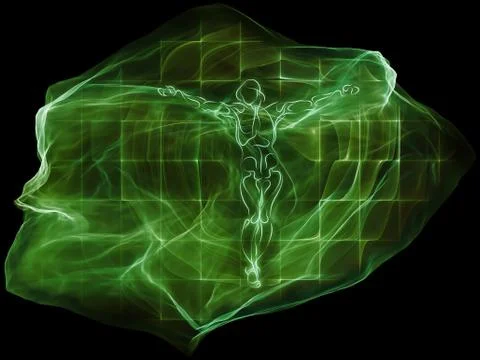 Paradigm of Mind Particle Stock Illustration