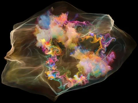 Paradigm of Mind Particle Stock Illustration