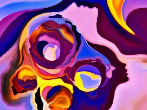 Paradigm of Mind Shapes Stock Illustration