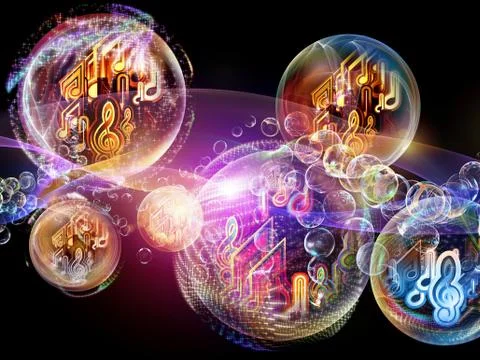 Paradigm of Music Stock Illustration