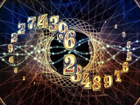 Paradigm of Numbers Stock Illustration