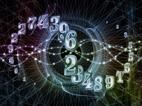 Paradigm of Numbers Illustrazione stock