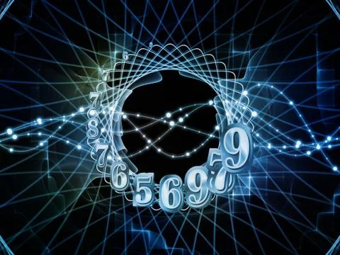 Paradigm of Numbers Stock Illustration