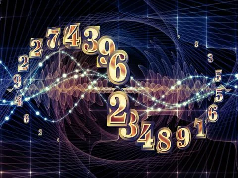 Paradigm of Numbers Illustrazione stock