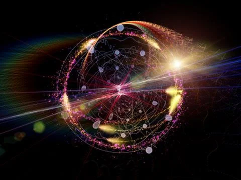 Paradigm of Quantum Wave Stock Illustration