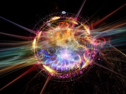 Paradigm of Quantum Wave Illustrazione stock