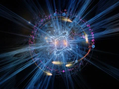 Paradigm of Quantum Wave Illustrazione stock